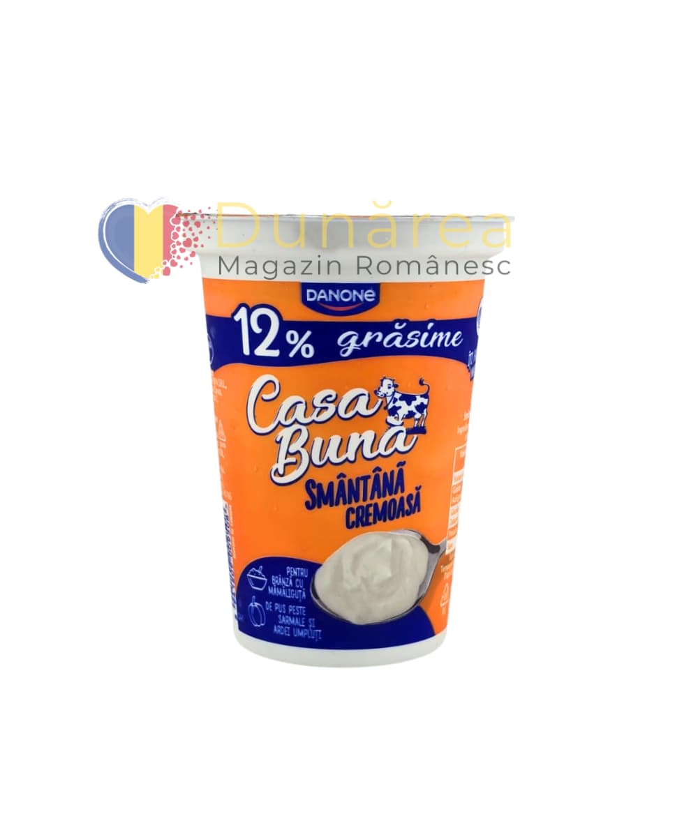 Danone 12 Grasime Casa Buna Smantana Crenoasa 370gg