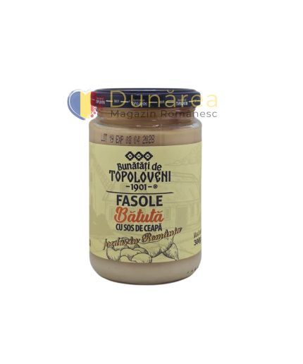 Topoloveni Fasole Batuta cu Sos de Ceapa 300g