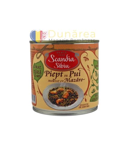 Scandia Sibiu Piept de Pui cu Mazare 400g