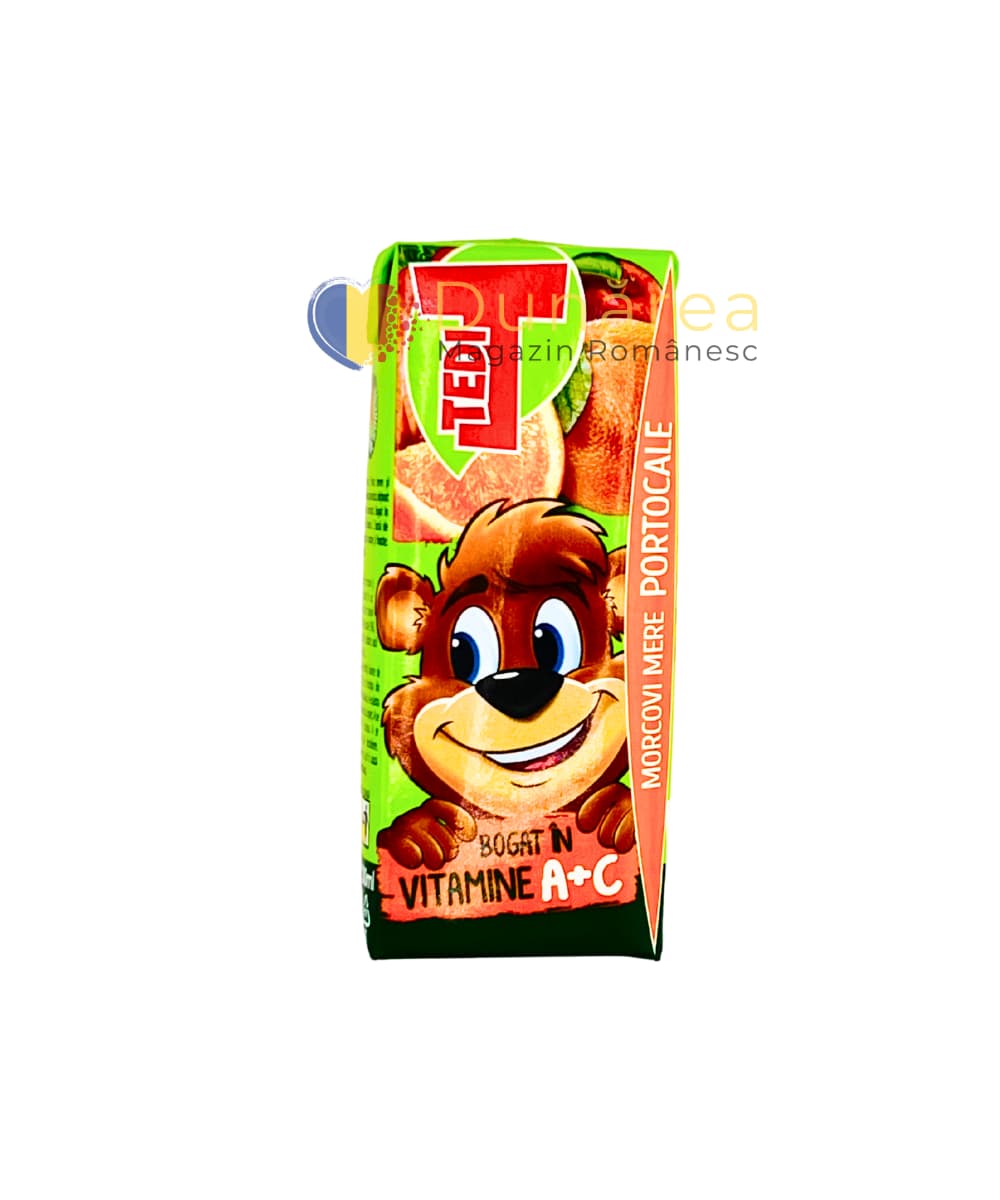 Tedi Suc De Morcovi Mere Portocale 200ml