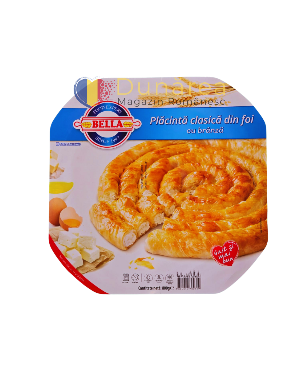 bella placinta clasica din foi cu branza 800g