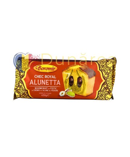 Boromir Chec Marmolat Cu Fistic & Crema Cu Alune De Padure 450g